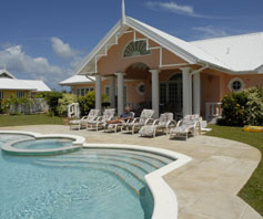 Pool and Jacuzzi at Villa front